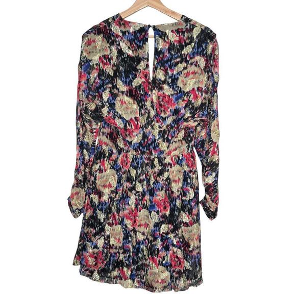 New Women’s Berenice Rayan Gold Print Short Dress Size 36/Small - Picture 7 of 12